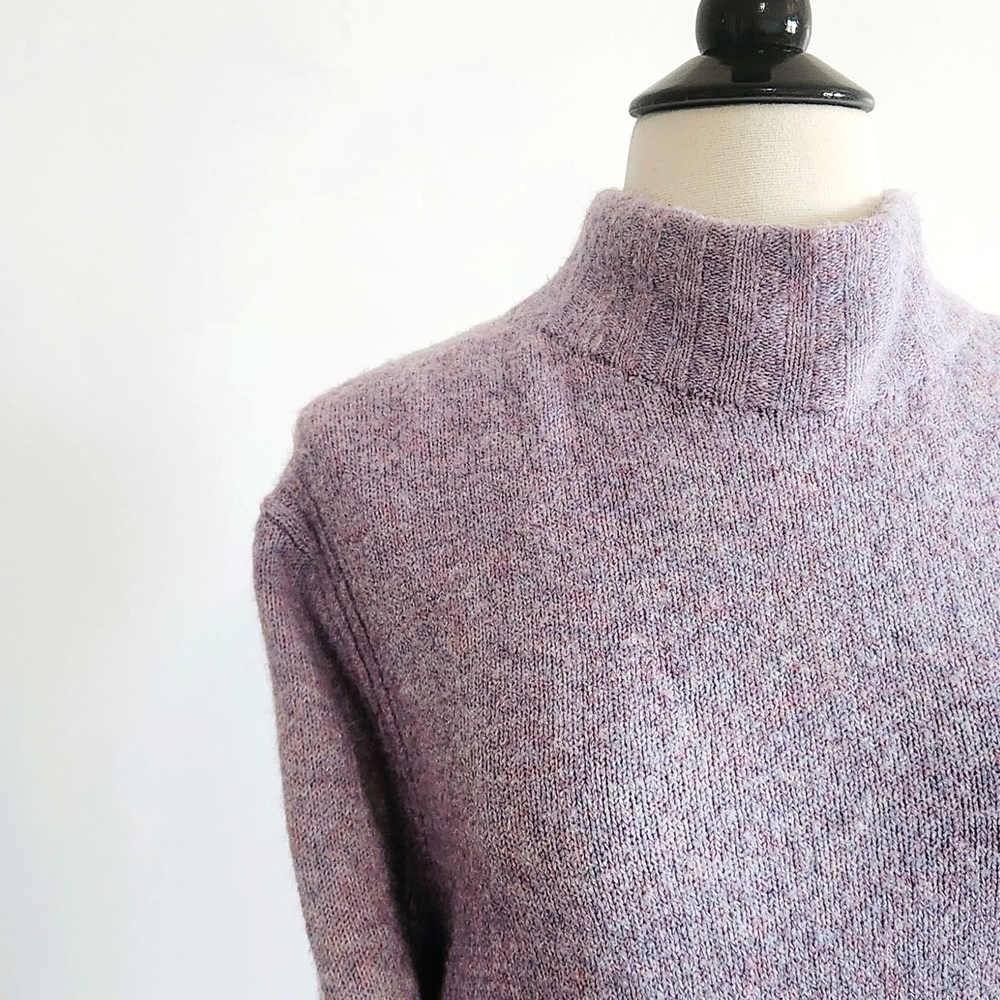 J. Crew, Lilac, Lavender Turtleneck Sweater Dress, CoquetteCore, Balletcore - Picture 5 of 8
